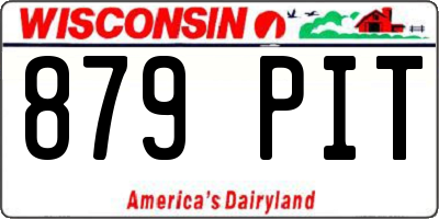 WI license plate 879PIT