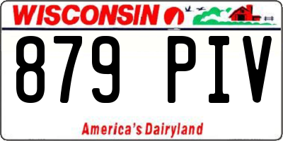WI license plate 879PIV