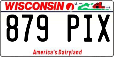 WI license plate 879PIX