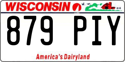 WI license plate 879PIY