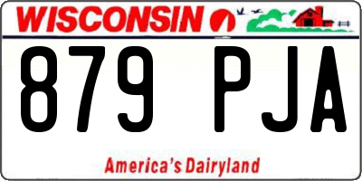 WI license plate 879PJA