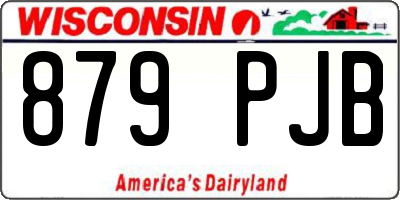 WI license plate 879PJB