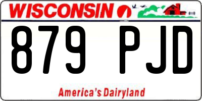 WI license plate 879PJD