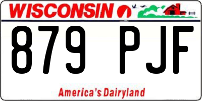 WI license plate 879PJF