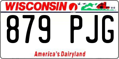 WI license plate 879PJG