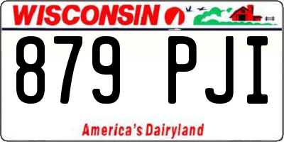 WI license plate 879PJI