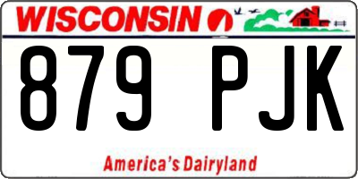 WI license plate 879PJK