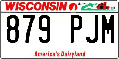 WI license plate 879PJM