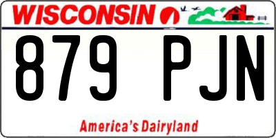 WI license plate 879PJN