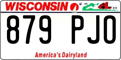 WI license plate 879PJO