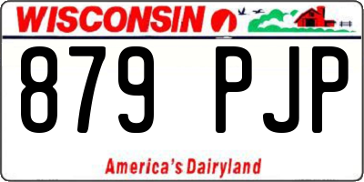 WI license plate 879PJP