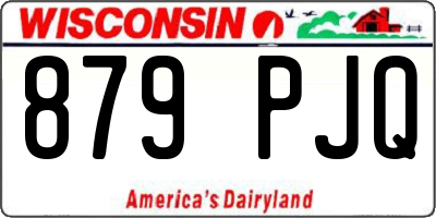 WI license plate 879PJQ
