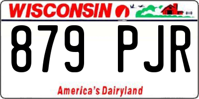 WI license plate 879PJR