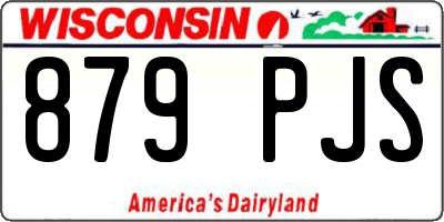 WI license plate 879PJS