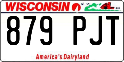 WI license plate 879PJT