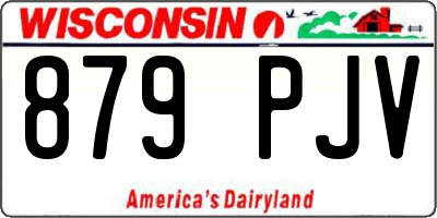 WI license plate 879PJV
