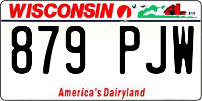 WI license plate 879PJW