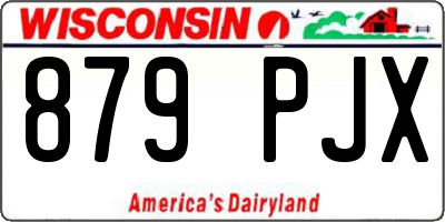 WI license plate 879PJX