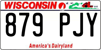 WI license plate 879PJY