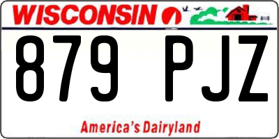 WI license plate 879PJZ