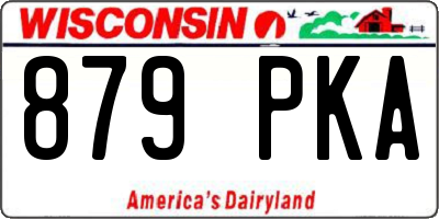 WI license plate 879PKA