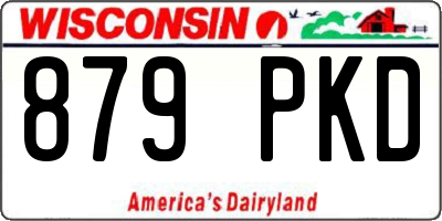 WI license plate 879PKD