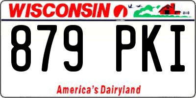 WI license plate 879PKI