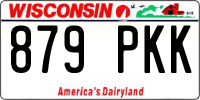 WI license plate 879PKK
