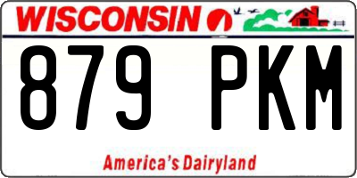 WI license plate 879PKM