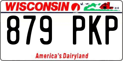 WI license plate 879PKP