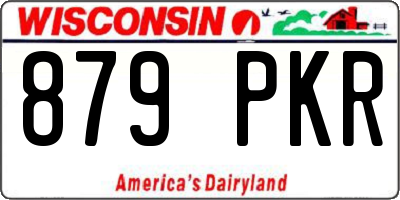 WI license plate 879PKR