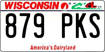 WI license plate 879PKS