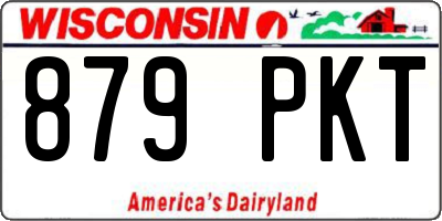 WI license plate 879PKT