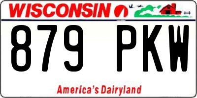WI license plate 879PKW