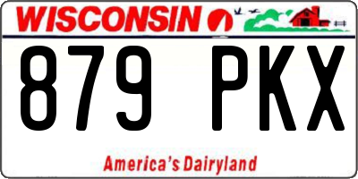 WI license plate 879PKX