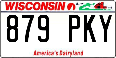 WI license plate 879PKY
