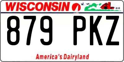 WI license plate 879PKZ