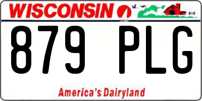 WI license plate 879PLG