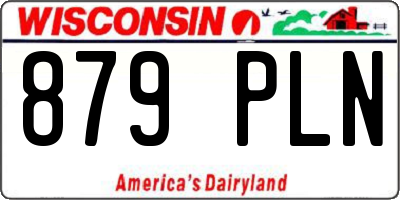 WI license plate 879PLN