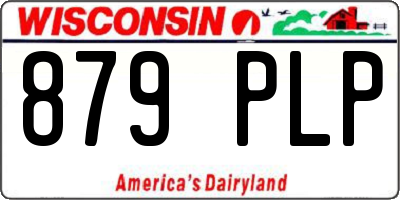 WI license plate 879PLP