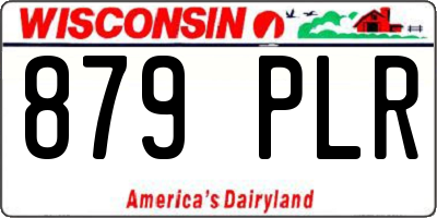 WI license plate 879PLR