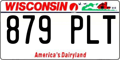 WI license plate 879PLT