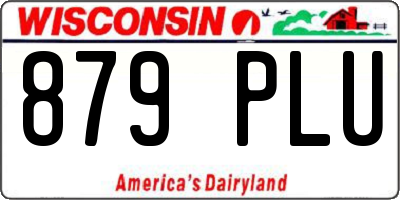 WI license plate 879PLU