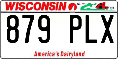 WI license plate 879PLX