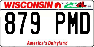 WI license plate 879PMD
