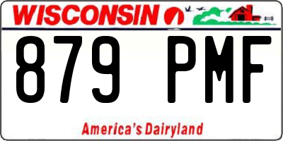 WI license plate 879PMF