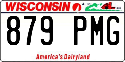 WI license plate 879PMG