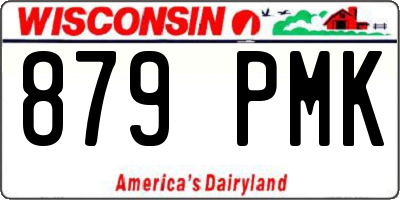 WI license plate 879PMK