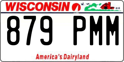 WI license plate 879PMM