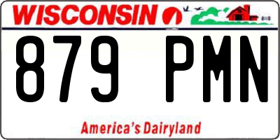 WI license plate 879PMN